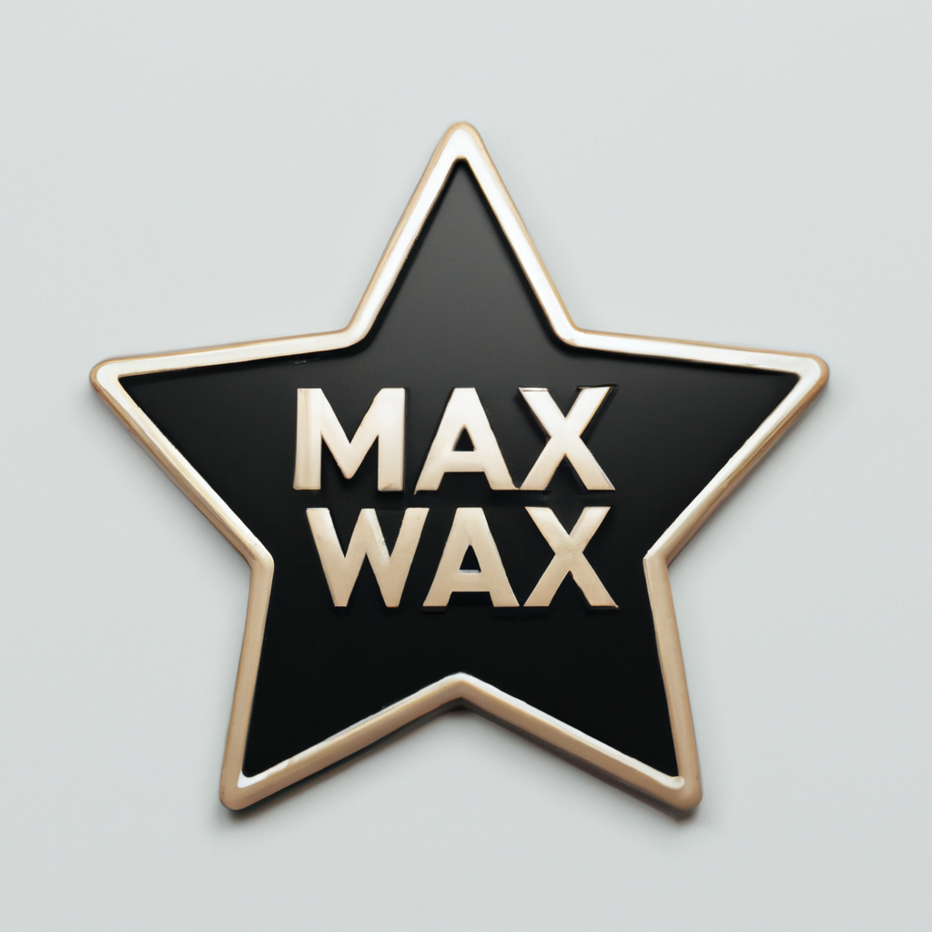Minimal star rating badge with subtle shadow